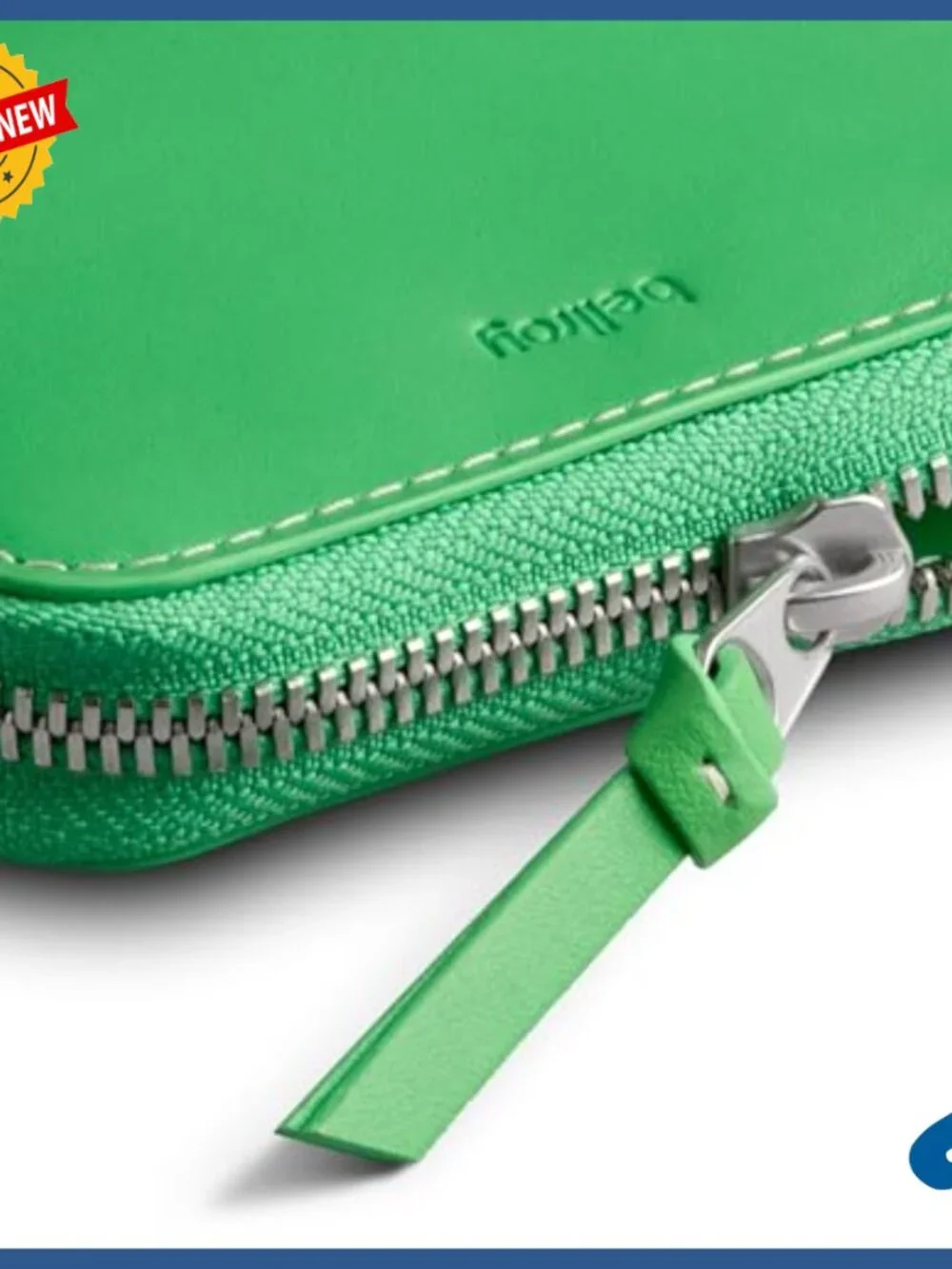 Small Leather Zip Wallet with Card, Coin & Key Storage